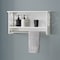 Alaterre Furniture Coventry 25"W x 14"H Bath Shelf with Two Towel Rods ANCT70WH - alternate 9